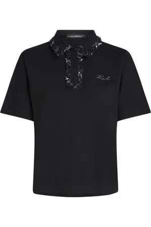 Karl Lagerfeld Mujer, Camisetas, Negro, Talla: S