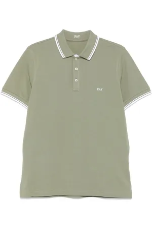 FAY Hombre, Camisetas, Verde, Talla: XL