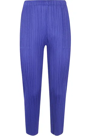 Issey Miyake Mujer, Pantalones, Azul, Talla: L