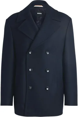 HUGO BOSS Hombre, Abrigos, Azul, Talla: L