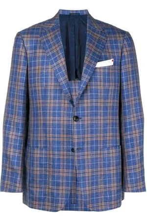Kiton Hombre, Chaquetas, Azul, Talla: L