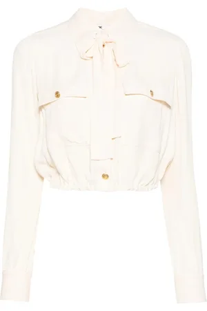 Elisabetta Franchi Mujer, Blusas y Camisas, Blanco, Talla: S