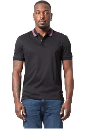 HUGO BOSS Hombre, Camisetas, Negro, Talla: L