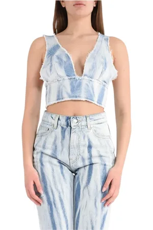 A PAPER KID Mujer, Camisetas, Azul, Talla: S