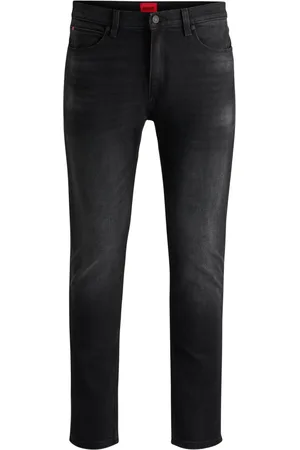 HUGO BOSS Hombre, Pantalones, Negro, Talla: W34 L34