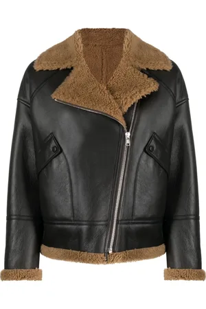 YVES SALOMON Mujer, Chaquetas, Marrón, Talla: S