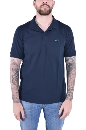 sun68 Hombre, Camisetas, Azul, Talla: L