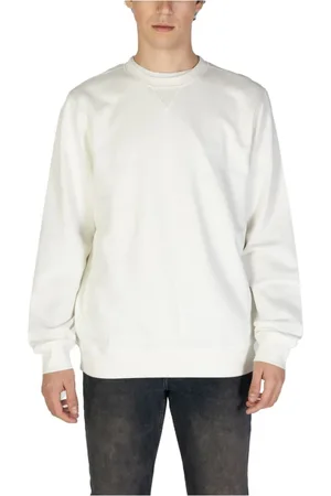 HUGO BOSS Hombre, Sudaderas, Blanco, Talla: L