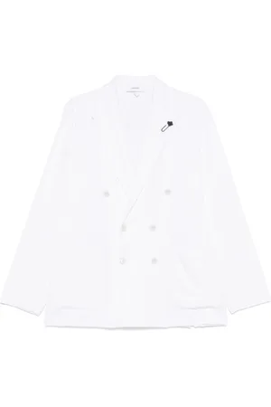 LARDINI Hombre, Chaquetas, Blanco, Talla: L
