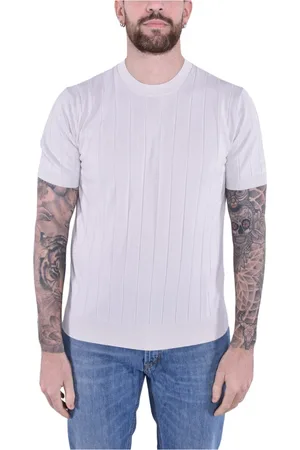 KANGRA CASHMERE Hombre, Camisetas, Blanco, Talla: L
