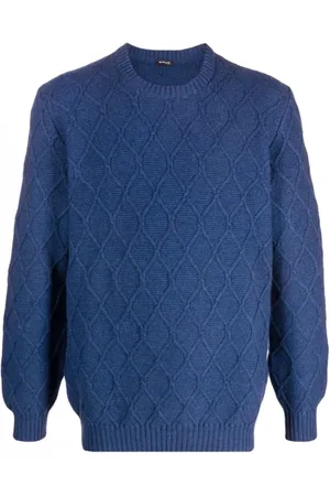 Kiton Hombre, Jerseys, Azul, Talla: L