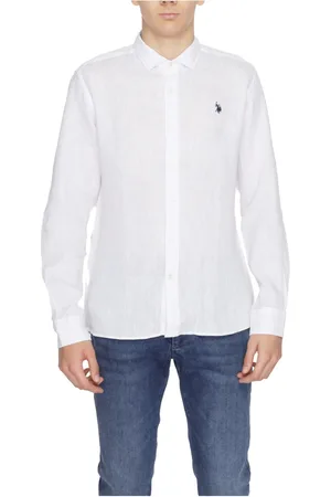 U.S. Polo Assn. Hombre, Camisas, Blanco, Talla: L