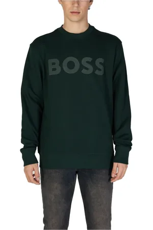 HUGO BOSS Hombre, Sudaderas, Verde, Talla: XL
