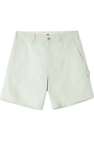 Obey Hombre, Pantalones cortos, Verde, Talla: W32
