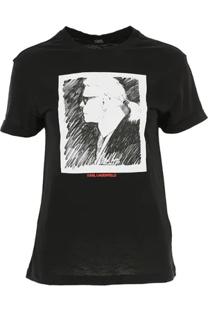 Karl Lagerfeld Mujer, Camisetas, Negro, Talla: S