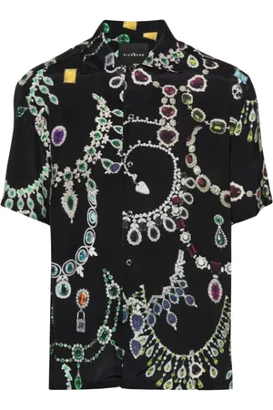 John Richmond Hombre, Camisas, Negro, Talla: L
