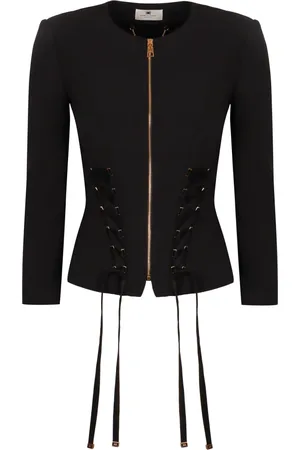 Elisabetta Franchi Mujer, Chaquetas, Negro, Talla: XS