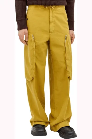 DRIES VAN NOTEN Hombre, Pantalones, Amarillo, Talla: S