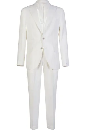 ELEVENTY Hombre, Trajes, Blanco, Talla: M