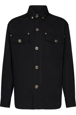 VERSACE Hombre, Chaquetas, Negro, Talla: S