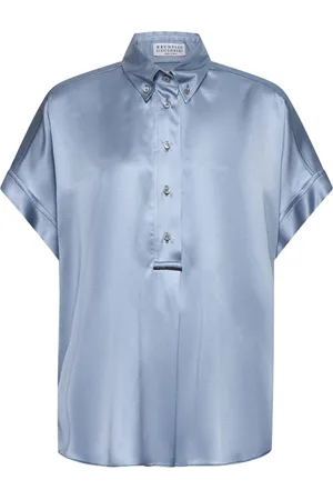Brunello Cucinelli Mujer, Blusas y Camisas, Azul, Talla: XS