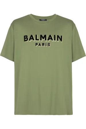 Balmain Hombre, Camisetas, Verde, Talla: S