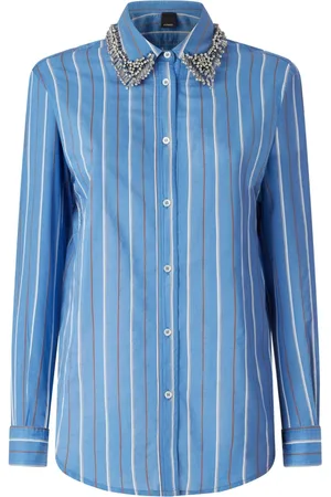 Pinko Mujer, Blusas y Camisas, Azul, Talla: S