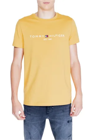 Tommy Hilfiger Hombre, Camisetas, Amarillo, Talla: L