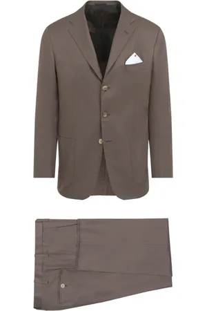 Kiton Hombre, Trajes, Marrón, Talla: L