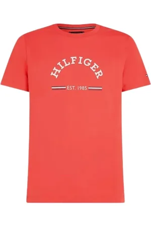 Tommy Hilfiger Hombre, Camisetas, Rojo, Talla: S