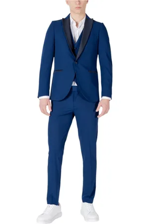 MULISH Hombre, Trajes, Azul, Talla: M