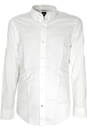 HUGO BOSS Hombre, Camisas, Blanco, Talla: L