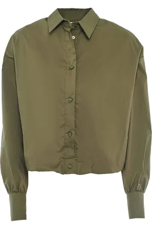 Manila Grace Mujer, Blusas y Camisas, Verde, Talla: 2XS
