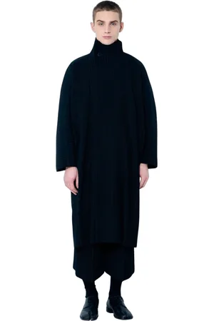Issey Miyake Hombre, Abrigos, Negro, Talla: L