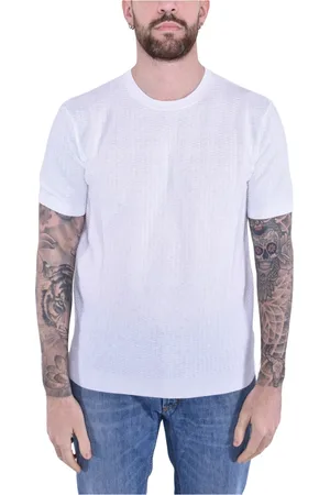 KANGRA CASHMERE Hombre, Camisetas, Blanco, Talla: L