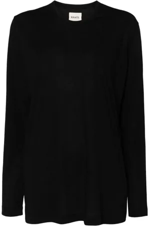 Khaite Mujer, Camisetas, Negro, Talla: L