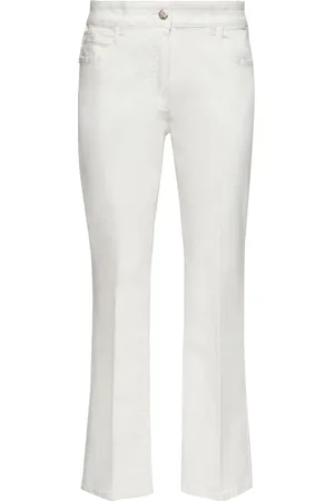 Elena Miro Mujer, Vaqueros, Blanco, Talla: M