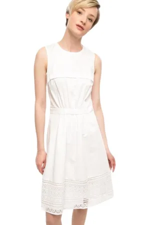 Tommy Hilfiger Mujer, Vestidos, Blanco, Talla: L