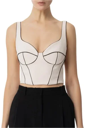 Elisabetta Franchi Mujer, Camisetas, Blanco, Talla: L