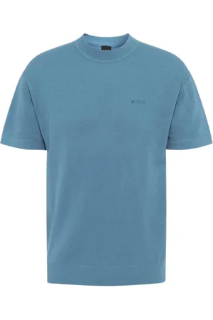HUGO BOSS Hombre, Camisetas, Azul, Talla: M
