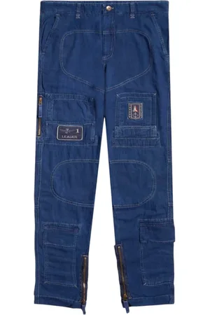Aeronautica Militare Hombre, Pantalones, Azul, Talla: L