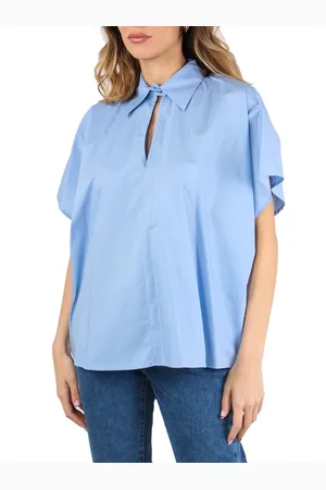 Manila Grace Mujer, Blusas y Camisas, Azul, Talla: XS
