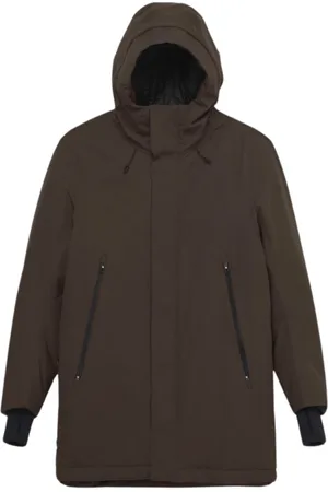 KRAKATAU Hombre, Abrigos, Verde, Talla: L