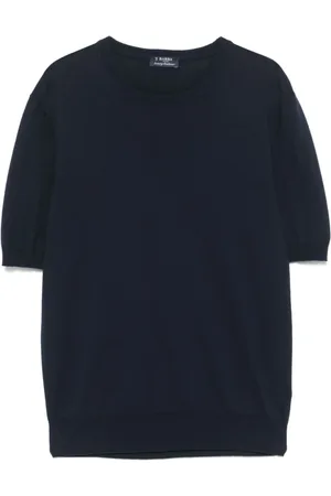 BARBA Hombre, Camisetas, Azul, Talla: 2XL