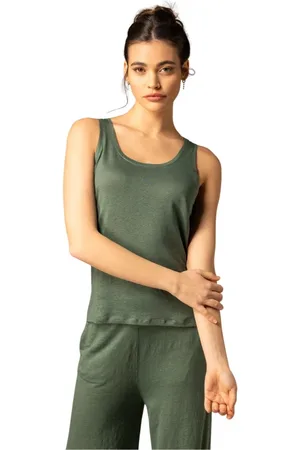 Majestic Mujer, Camisetas, Verde, Talla: L