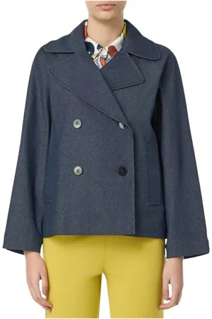 MARELLA Mujer, Abrigos, Azul, Talla: M