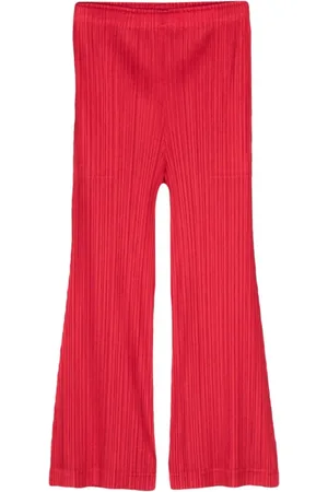 Issey Miyake Mujer, Pantalones, Rojo, Talla: L