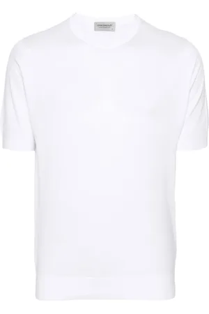 JOHN SMEDLEY Hombre, Camisetas, Blanco, Talla: L