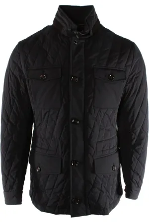 MOORER Hombre, Chaquetas, Azul, Talla: M