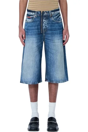 MARTINE ROSE Hombre, Pantalones cortos, Azul, Talla: L